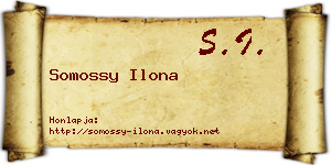 Somossy Ilona névjegykártya